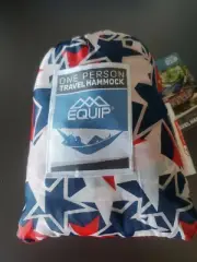 Equip One Person Travel Hammock Old Glory Red White Blue Stars