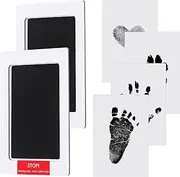Baby Footprint and Handprint Kit 2 Pcs Baby Framed Photo Kit with 2 Clean-Touch & 6 Imprint Cards Family Keepsake Gifts for New Parents Dog Paw Print Kit,Dog Nose Print Kit