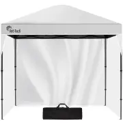 RED TRACK 3x3m Ultra Compact Folding Gazebo, Walls, Carry bag, Portable Outdoor Popup Marquee for Camping Beach, White