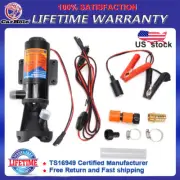 12V RV Portable Macerator Waste Pump for Sewage 12GPM Suction 3.2FT Lift 10FT US