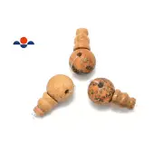 Picture Jasper Guru Beads Three Holes T-Beads Size 10mm Sold by One Set