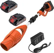 Cordless Leaf Blower, Lightweight Leaf Electric Blower, 35000rpm Electric Blower, snowblower with Batteries and Charger for Patio, Garden Cleaning, Snow Removal Blowing Leaves and Dust