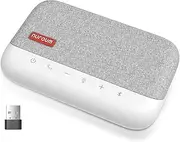 NUROUM A15 Bluetooth Conference Speaker and Microphone, 360° Voice Pick up & Noise Canceling Computer Speakerphone with 4 MEMS Mics, Daisy Chain, w/Dongle, USB Plug & Play