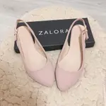 ZALORA 粉粉杏尖頭娃娃鞋🎀