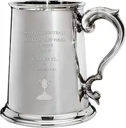 I LUV LTD 1 Pint Tankard for Falkirk FC 1956-57 Scottish Cup Final Winner Pewter Beer Mug Football Soccer Memorabilia Mens Birthday Personalised Gifts
