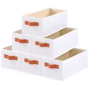 Fabric Storage Boxes, Foldable Bins With Handles, Wardrobe Baskets for Organi...