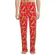 Officially Cheetos Logo All-over Print Cotton/Polyester Men's Sleep Pants New