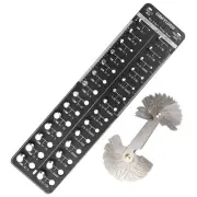 28 Thread Checker with 58 Pitch Gauge, Nut and Bolt Thread Checker