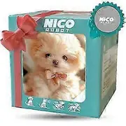Nico Robot Dog, My Realistic Robot Puppy, Interactive Plush Toy That Acts Like a Real Puppy, Kids Gift White