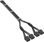 16Pin (12+4) to 4x8Pin PCI-E Sleeved Extension Cable ith Cable Combs for GeForce RTX 3090Ti 4070Ti 4080 4090