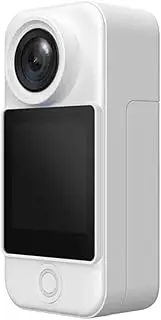 for Vlogging with External Microphone, Remote Cont C300 Pocket Action Camera 4K FHD with Long Battery Life Video 30M Waterproof 5G WiFi Camera Sport Action Cam(C300 Pocket White)