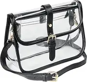 Y&R Direct Clear Bag Crossbody Bag Clear Handbag Purse Tote Clutch Stadium Approved PVC
