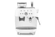 Smeg EGF03WHAU 50's Style Espresso Manual Coffee Machine White