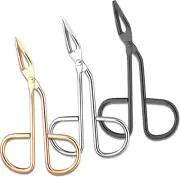 3-Piece Scissor Handle Tweezers Set – Slant Tip for Eyebrows & Facial Hair
