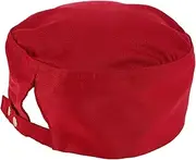 [LIFKOME] Japanese Hat Unisex Diner Hat for Men Women Breathable Polyester Waiter Cap Restaurant Chef Accessories Red