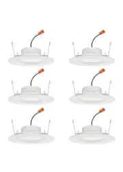 Juno Lighting RB56S SWW5 CP6 M2 Pack of (6) RetroBasics 5"/6" - White