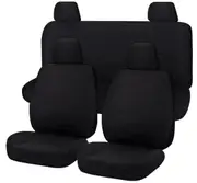 Heavy Duty Canvas Seat Covers for Nissan Navara D40 Series Dual Cab (2006-2015)