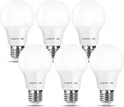 Lepro E27 Screw Bulbs 60W Equivalent, Warm White 2700K E27 LED Bulb, 8.5W 806lm Edison Screw ES LED Light Bulb, Energy Saving Light Bulbs for Lamp, Non-dimmable, Pack of 6