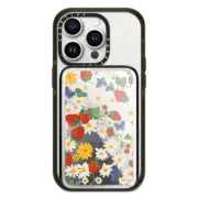 PowerThru Power Bank Mirror Slim Power Bank MagSafe Compatible STRAWBERRY DAISY