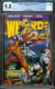 Solar Man of Atom Bloodshot Wizard 23 CGC 9.8 Bart Sears cover 7/1993