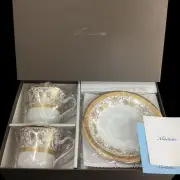 Noritake Georgian Palace Cup Saucer 2 Guests