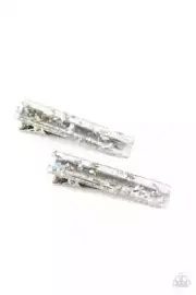 Paparazzi PLAYING HAIR GUITAR white HAIR CLIP