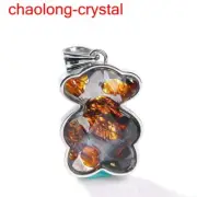 31.3Ct Pallasite Meteorite Pendant Brenham Meteorite Necklace --64