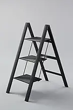 Slim Step 3 Step Black Design Stepstools Stepladder By Hasegawa Ladders