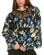 Jason Wu Collection Pleated Silk Blouse