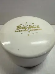 NEW OLD STOCK Betty Woods of Hollywood CA Dusting Powder Body Powder & Puff 7 oz