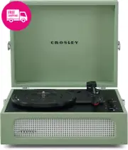 Voyager Portable Bluetooth Turntable, Sage