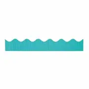 50 Feet Azure Blue Bordette Scalloped Decorative Border, 2¼-inch Height (P37164)