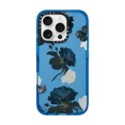 iPhone 16 Pro Impact Case White and Black Floral