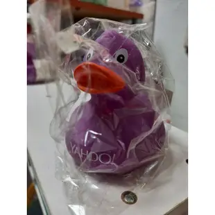 奇摩  Yahoo 限定 紫色 橡膠 沐浴 變色 小鴨 鴨鴨 玩具 公仔