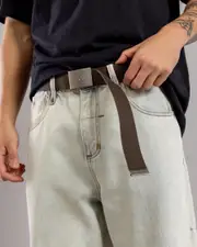 [Lucid] Lucid Men's Viper Web Belt in Chocolate Brown One Size Chocolate Brown
