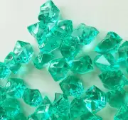 8Lb Crystal Acrylic Ice Rock Vase Gems/Table Scatters (Medium 2.5cm, Aqua Green)