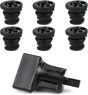 6 PCS Oil Pan Drain Plug Screw Replace 06L103801 With 1 PCS Removal Install Tool Assembly Replace T10549 Compatible with Volkswagen 1.8L 2.0L Petrol replacement for Audi Golf Passat