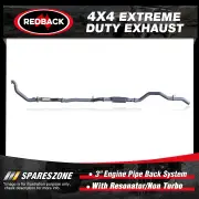 Redback 4x4 Exhaust & Resonator for Toyota Landcruiser 105 1HZ 98-07 Non Turbo