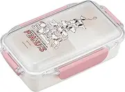 OSK Snoopy PCD-500 Lunch Box with Divider Pink Peanatus 75th Anniversary Peanuts