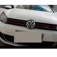 在飛比找樂天市場購物網優惠-A0053 VW GOLF 6 中網裝飾條貼 車身 貼紙 紅