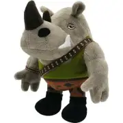 New Teenage Mutant Ninja Turtles TMNT Mutant Mayhem Rocksteady Plush Toy 8 inch