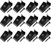 Pot Lock Floors - Heavy Duty Hook Set, Rust Proof Wall Brackets | 12 Pack Mounting Hangers with Screws Outside, Metal Holders for Planter, Pots