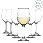 12x Fame White Wine Glasses Classic Stemware Goblets 300ml