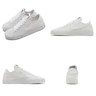 【NIKE 耐吉】休閒鞋 Wmns Court Legacy CNVS 女鞋 男鞋 白 帆布鞋 小白鞋(CZ0294-100)