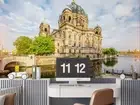 3D Architectural Rivera Landscape Self-adhesive Removeable Wallpaper Wall Mural
