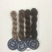 Planet Earth 6 Ply silk Mulch brown needlepoint thread embroidery x stitch floss