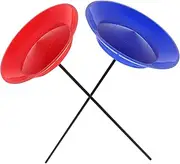 Generic 2 Sets Juggling Hands for Balance Board Turntable Juggling Kit for Balance Stick Acrobatic Props Hand Games Juggling Soft Spinning Plate Plastic