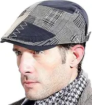 [Generic] Men's Newsboy Caps Flat Cap Cabbie Driving Stylish Cap