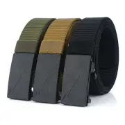 ENNIU 125cm Men's Tactical Nylon Belt Adjustable Wear-resistantElastic Waist Belt Buckle Belt Casual Sports Belts