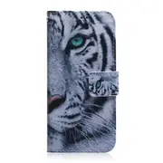 Tiger Pattern Coloured Drawing Horizontal Flip Leather Case for Redmi Go, with Holder & Card Slots & Wallet